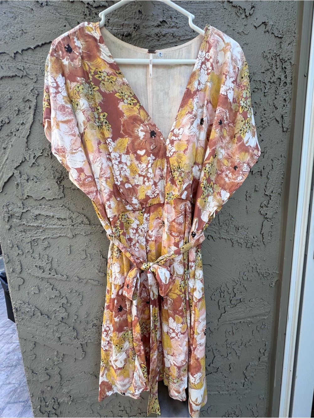 Free People Freddy Tie Mini Dress Women's Size XL - Picture 2 of 15